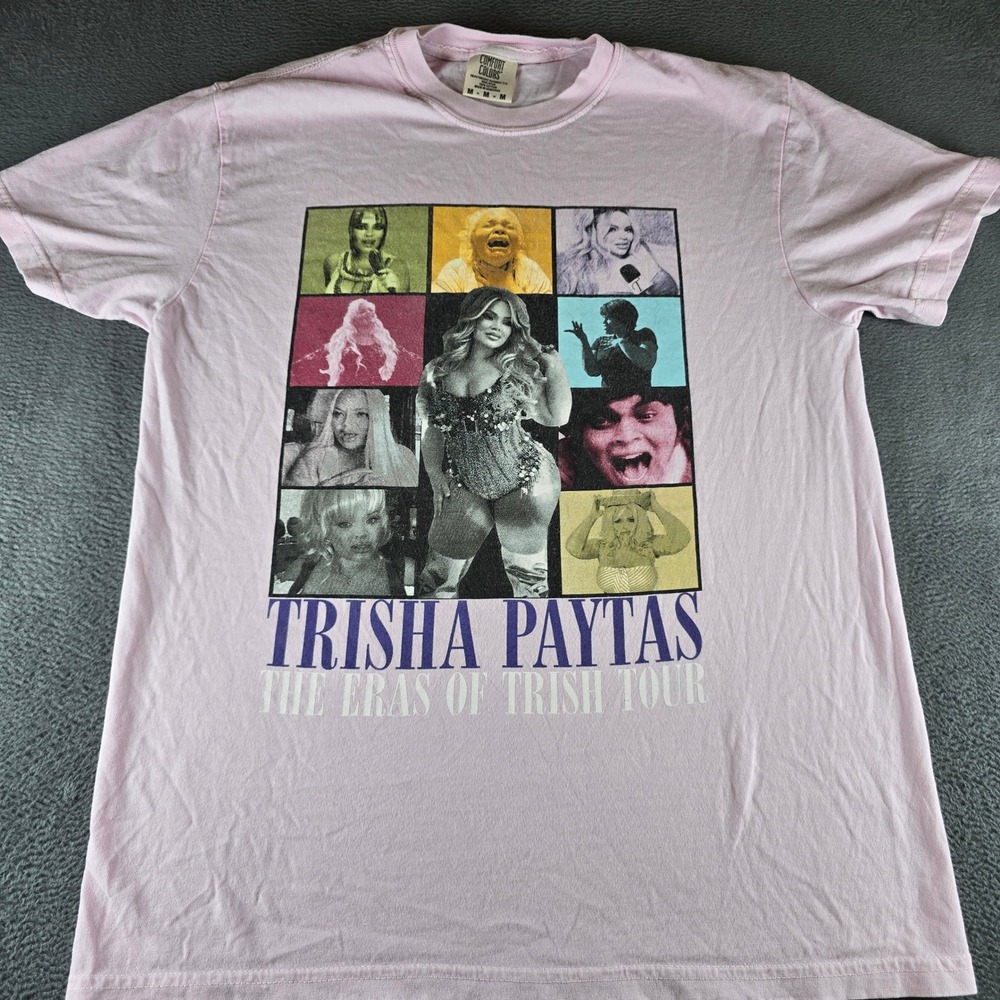 Trisha Paytas The Eras of Trish Tour T-Shirt Pink Comfort Colors Medium